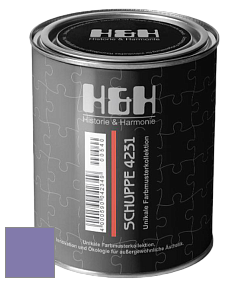 Глубокоматовая краска H&H SCHUPPE цвет NCS S 3040-R60B 