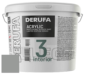 Матовая краска Derufa Интерьер-3 (ТМ) цвет DRF 9024 