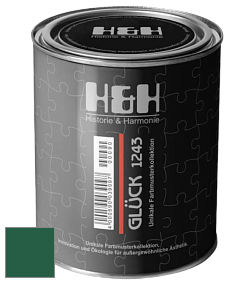 Матовая краска H&H Gluck цвет NCS S 5540-G 