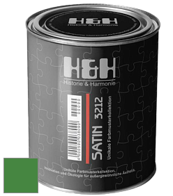 Шелковисто-матовая H&H Satin SM цвет RAL 6017 