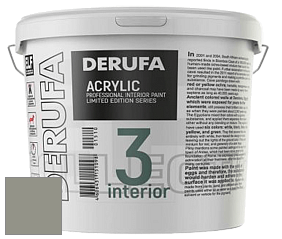 Матовая краска Derufa Интерьер-3 (ТМ) цвет RAL 7030 