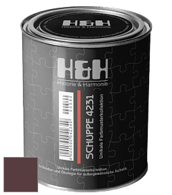 Глубокоматовая краска H&H SCHUPPE цвет NCS S 7020-R10B 