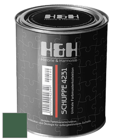 Глубокоматовая краска H&H SCHUPPE цвет NCS S 6030-G10Y 