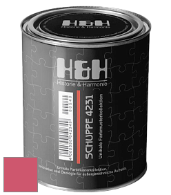 Глубокоматовая краска H&H SCHUPPE цвет NCS S 1070-R10B 