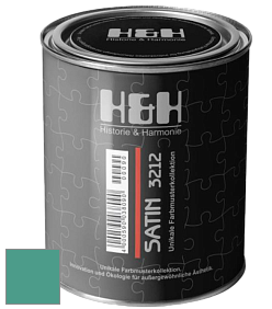 Шелковисто-глянцевая H&H Satin SG цвет NCS S 3040-B80G 