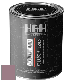 Матовая краска H&H Gluck цвет NCS S 4020-R20B 