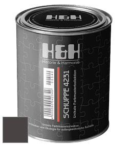Глубокоматовая краска H&H SCHUPPE цвет NCS S 8502-R 