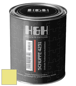 Глубокоматовая краска H&H SCHUPPE цвет NCS S 0540-G70Y 