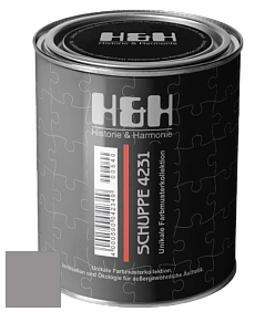 Глубокоматовая краска H&H SCHUPPE цвет NCS S 4502-R 