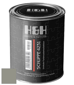 Глубокоматовая краска H&H SCHUPPE цвет RAL 7030 