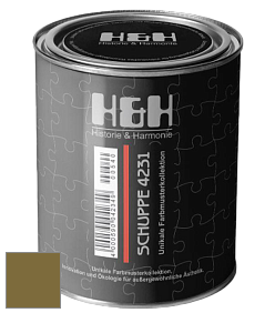 Глубокоматовая краска H&H SCHUPPE цвет NCS S 5040-G80Y 