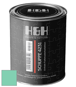 Глубокоматовая краска H&H SCHUPPE цвет NCS S 1040-B90G 