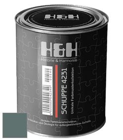 Глубокоматовая краска H&H SCHUPPE цвет NCS S 6010-B70G 