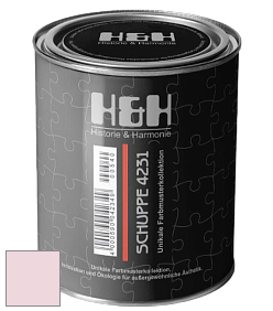Глубокоматовая краска H&H SCHUPPE цвет NCS S 0515-R20B 