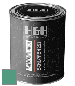 Глубокоматовая краска H&H SCHUPPE цвет NCS S 3040-B90G 