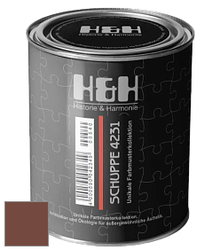 Глубокоматовая краска H&H SCHUPPE цвет NCS S 6030-Y70R 