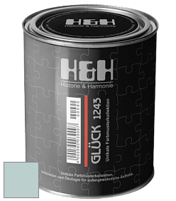 Матовая краска H&H Gluck цвет NCS S 1510-B50G 