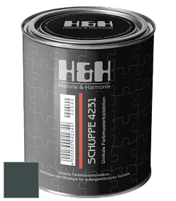 Глубокоматовая краска H&H SCHUPPE цвет NCS S 8010-B50G 