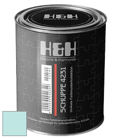 Глубокоматовая краска H&H SCHUPPE цвет NCS S 0520-B50G 