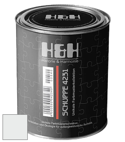 Глубокоматовая краска H&H SCHUPPE цвет NCS S 0601-G 