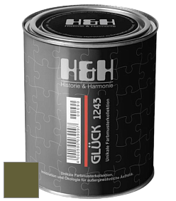 Матовая краска H&H Gluck цвет NCS S 5540-G50Y 
