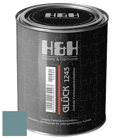 Матовая краска H&H Gluck цвет NCS S 4020-B30G 