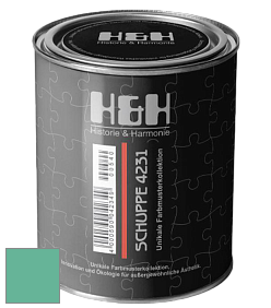 Глубокоматовая краска H&H SCHUPPE цвет NCS S 2040-B90G 