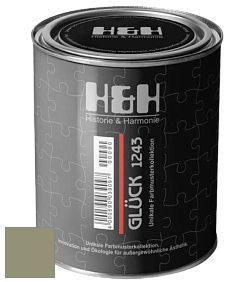 Матовая краска H&H Gluck цвет RAL 7034 