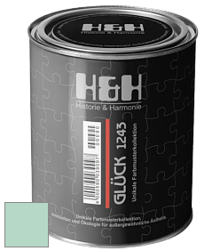 Матовая краска H&H Gluck цвет NCS S 1020-B90G 