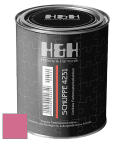 Глубокоматовая краска H&H SCHUPPE цвет NCS S 1060-R20B 