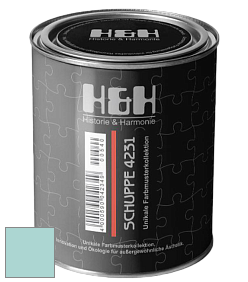 Глубокоматовая краска H&H SCHUPPE цвет NCS S 1020-B50G 