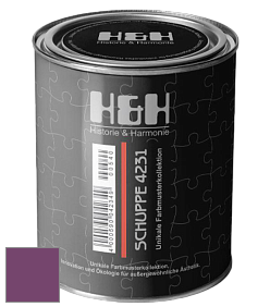 Глубокоматовая краска H&H SCHUPPE цвет NCS S 4050-R40B 