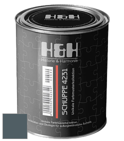 Глубокоматовая краска H&H SCHUPPE цвет NCS S 7010-B10G 