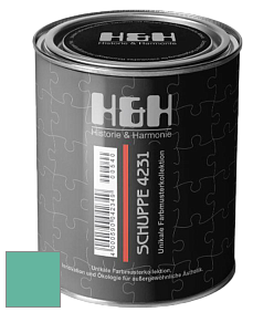 Глубокоматовая краска H&H SCHUPPE цвет NCS S 2040-B80G 