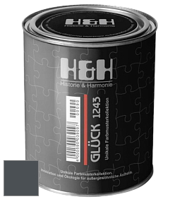 Матовая краска H&H Gluck цвет DRF 9007 