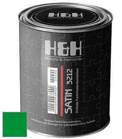Шелковисто-матовая H&H Satin SM цвет RAL 6037 