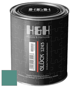 Матовая краска H&H Gluck цвет NCS S 4030-B70G 