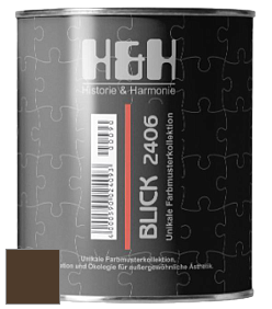 Глубокоматовая краска H&H Blick цвет RAL 8028 