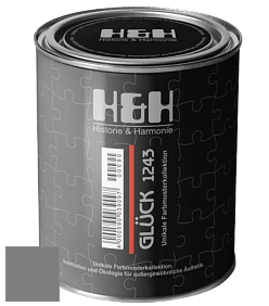 Матовая краска H&H Gluck цвет RAL 7037 