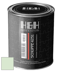 Глубокоматовая краска H&H SCHUPPE цвет NCS S 0515-G20Y 