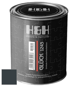 Матовая краска H&H Gluck цвет RAL 7016 