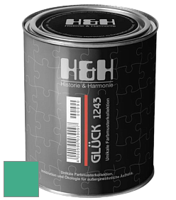 Матовая краска H&H Gluck цвет NCS S 2050-B90G 