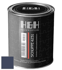Глубокоматовая краска H&H SCHUPPE цвет NCS S 7020-R70B 