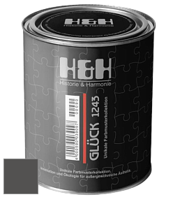 Матовая краска H&H Gluck цвет NCS S 8000-N 