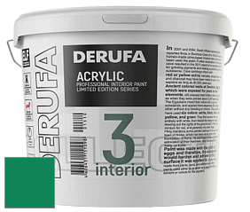 Матовая краска Derufa Интерьер-3 (ТМ) цвет RAL 6032 