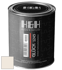 Матовая краска H&H Gluck цвет NCS S 0603-Y40R 