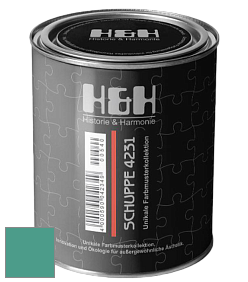 Глубокоматовая краска H&H SCHUPPE цвет NCS S 3040-B80G 