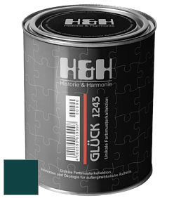 Матовая краска H&H Gluck цвет RAL 6004 