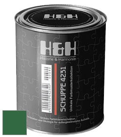 Глубокоматовая краска H&H SCHUPPE цвет NCS S 4550-G10Y 
