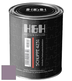 Глубокоматовая краска H&H SCHUPPE цвет NCS S 4020-R40B 